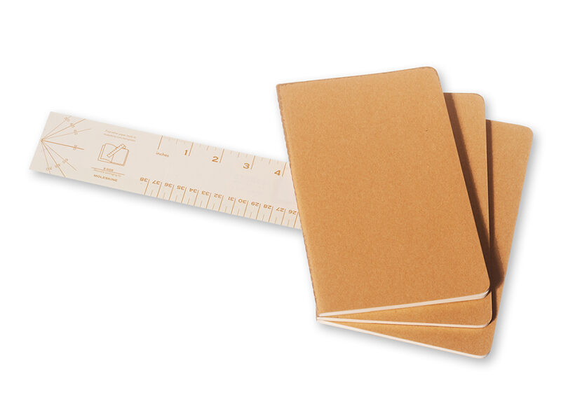 Moleskine - Cahier Soft Cover 3-Pack Large Linjert - Kraft - Bilde 3