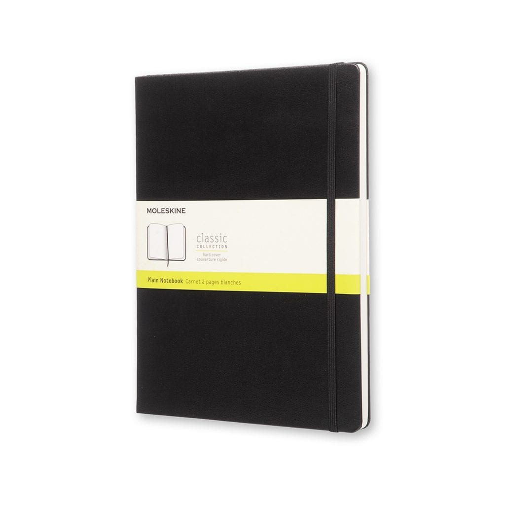 Moleskine - Classic Notebook Hardcover Extra Large Plain - Svart