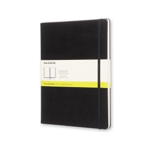Moleskine - Classic Notebook Hardcover Extra Large Plain - Svart