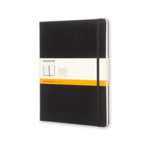 Moleskine - Classic Notebook Hardcover Extra Large Linjert - Svart