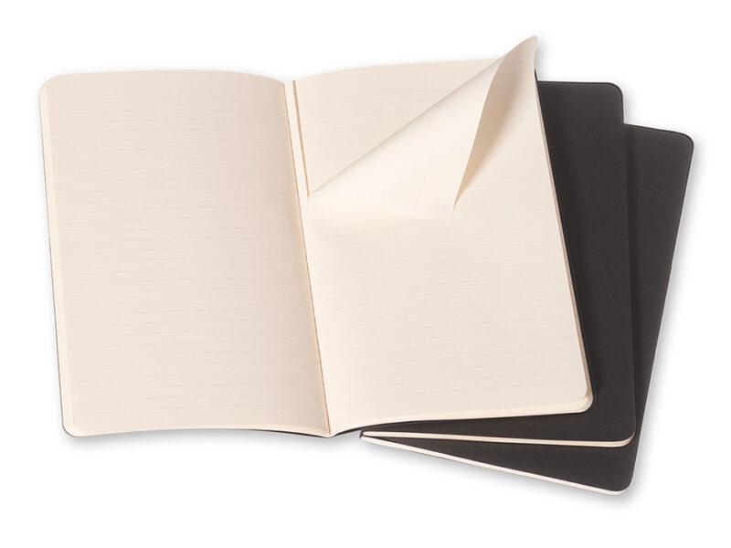 Moleskine – Cahier Soft Cover 3-Pack Large Linjert - Svart - Bilde 2
