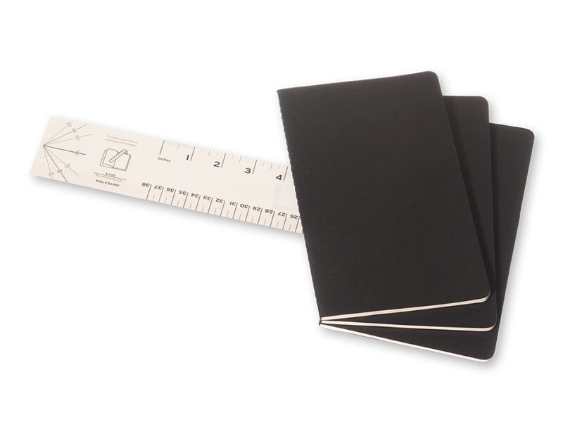 Moleskine - Cahier 3-Pack Soft Cover Large Plain - Svart - Bilde 5