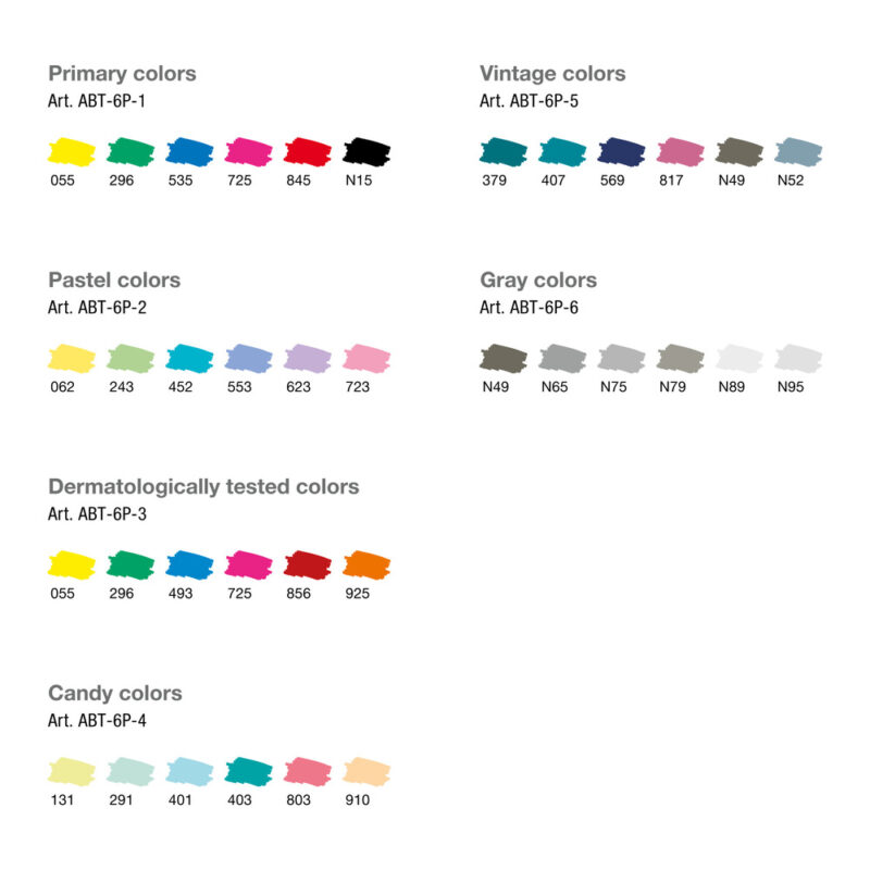 Tombow - ABT Dual Brush Pens 6pk - Primary Colours - Bilde 7