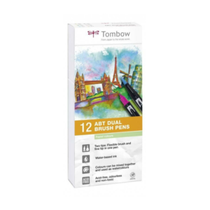 Tombow – ABT Dual Brush Pens 12 – Pastel Colours