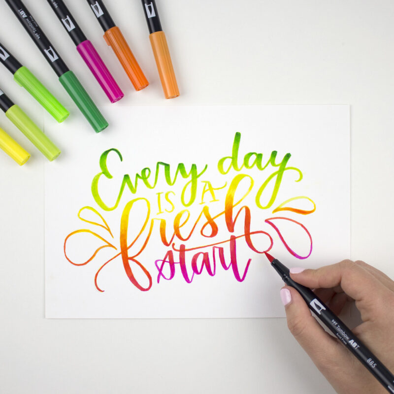 Tombow - ABT Dual Brush Pens 18 - Primary Colours - Bilde 9