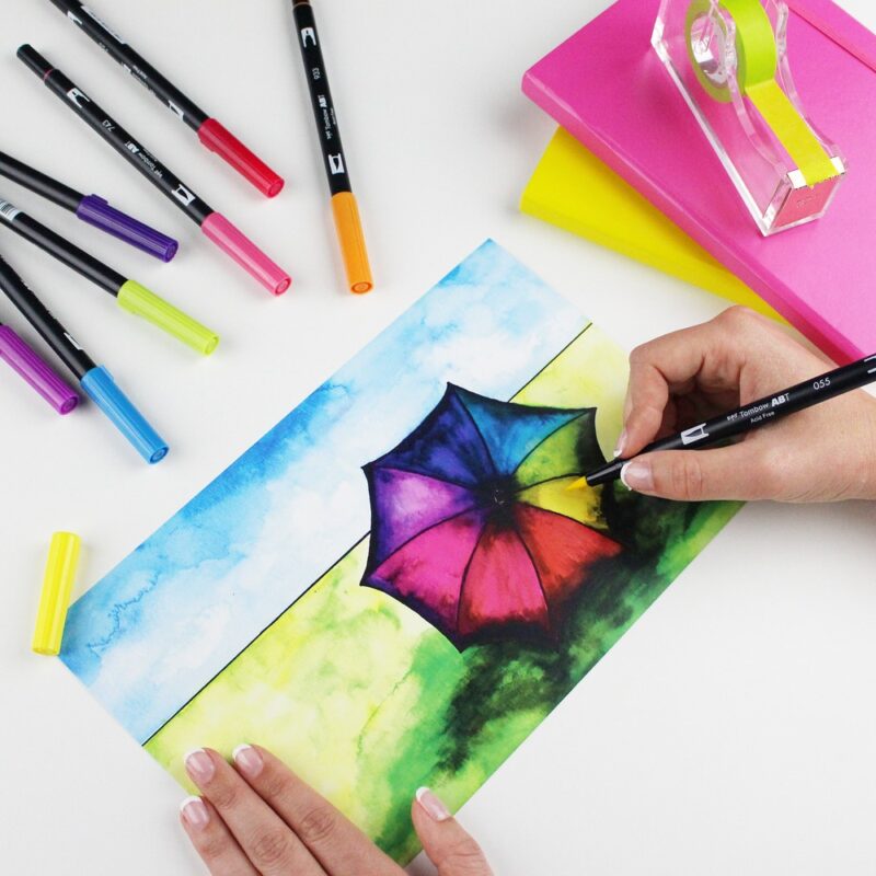 Tombow - ABT Dual Brush Pens 18 - Primary Colours - Bilde 11