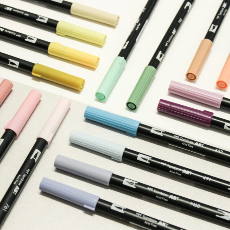 Tombow – ABT Dual Brush Pens 12 – Pastel Colours - Bilde 3