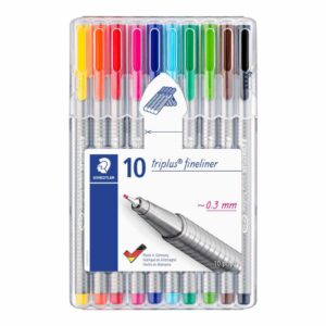Staedtler - Triplus Fineliner 0,3mm fiberspiss - 10-set