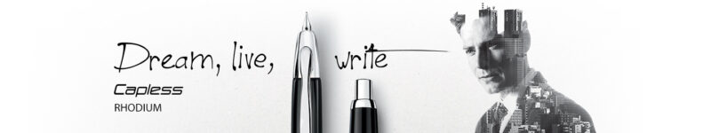 Pilot - Capless - Sort Rhodium Trim - 18k Fyllepenn - Bilde 5