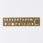 Midori - Travelers Company - Brass Bokmerke Template Numbers