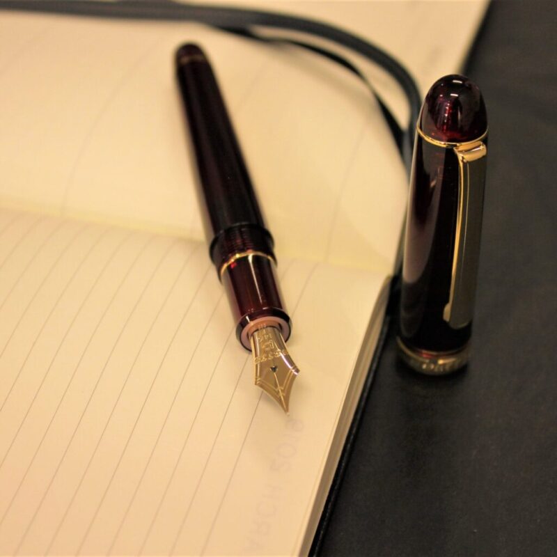 Platinum Century 3776 Fyllepenn 14k Gull Bourgogne