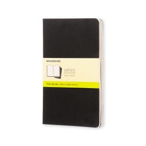 Moleskine - Cahier 3-Pack Soft Cover Large Plain - Svart
