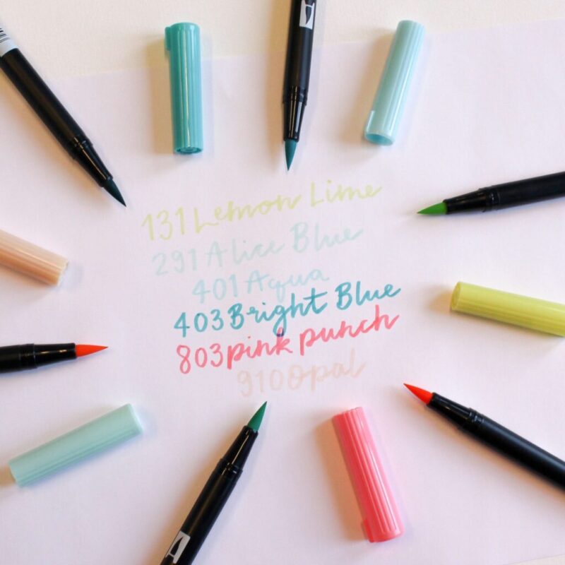 Tombow - ABT Dual Brush Pens 6pk - Candy Colours - Bilde 5