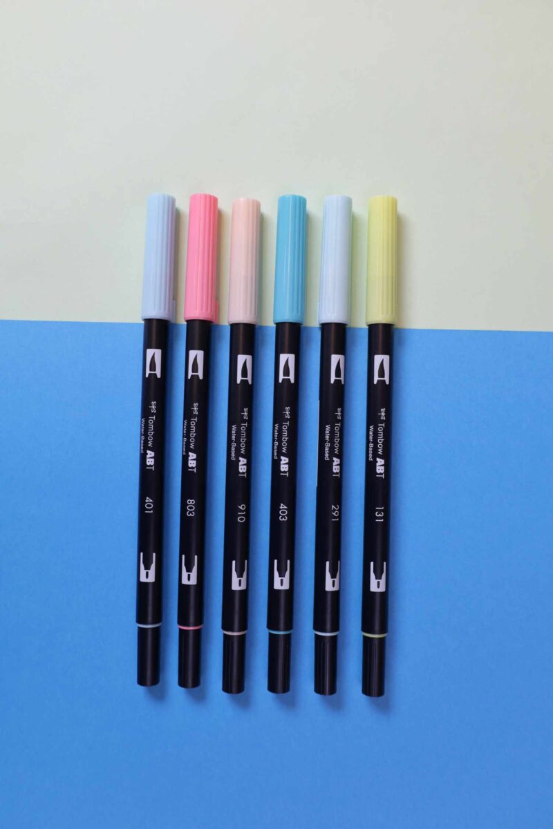 Tombow - ABT Dual Brush Pens 6pk - Candy Colours - Bilde 2