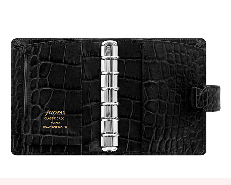 Best of Filofax croc pocket ebony ebony pocket Filofax croc