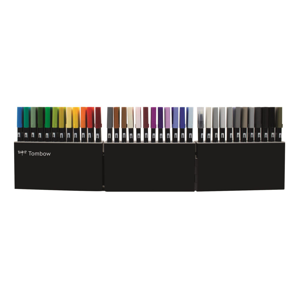 Tombow - ABT Dual Brush Pens 108 Full Set – Inkl. Bordstativ - ABT-108C - Bilde 2