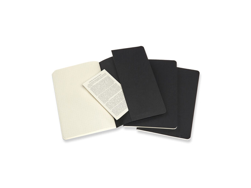 Moleskine - Cahier 3-Pack Soft Cover Large Dotted - Svart - Bilde 5