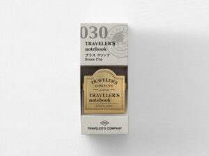 Midori - Travelers Company - 030 Brass Clip TRC Logo