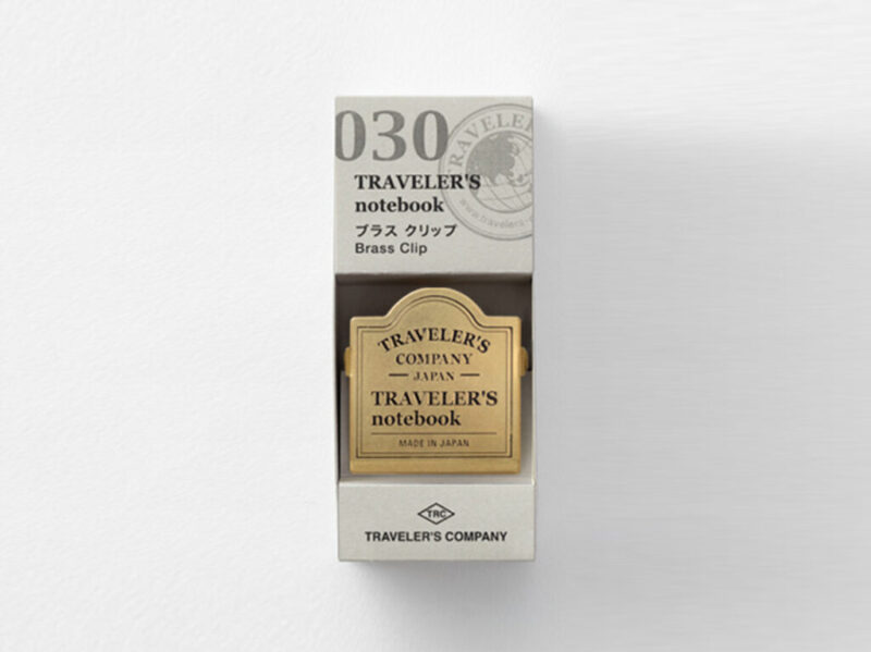 Midori - Travelers Company - 030 Brass Clip TRC Logo