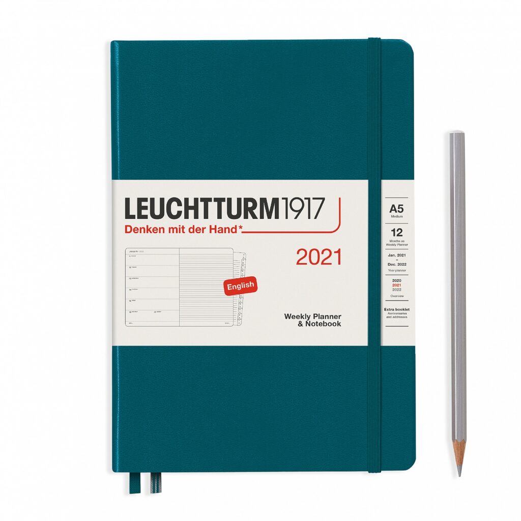Leuchtturm1917 Kalender 2021 Weekly Planner og Notatbok – A5pac-green ...