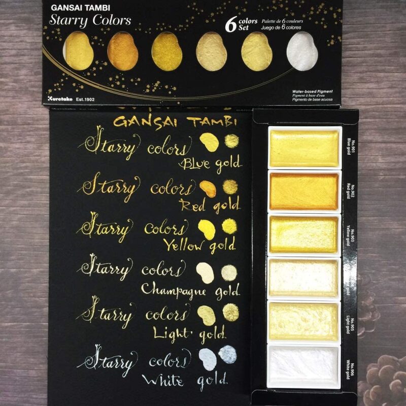 Zig - Kuretake Gansai Tambi Akvarell 6 farger - Starry Colors - Bilde 6