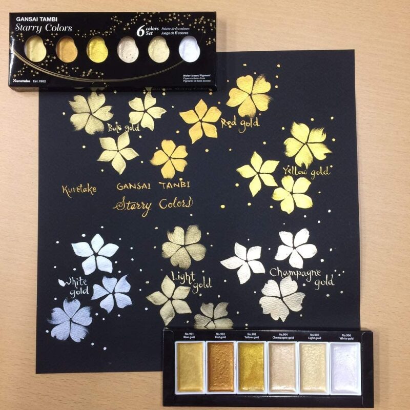 Zig - Kuretake Gansai Tambi Akvarell 6 farger - Starry Colors - Bilde 7