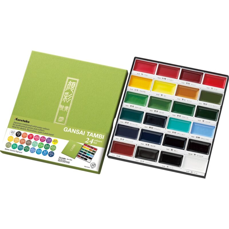 Zig - Kuretake Gansai Tambi Colors - Akvarell - 24 farger