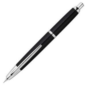 Pilot - Capless Decimo 18k Fyllepenn Rhodium Trim - Sort