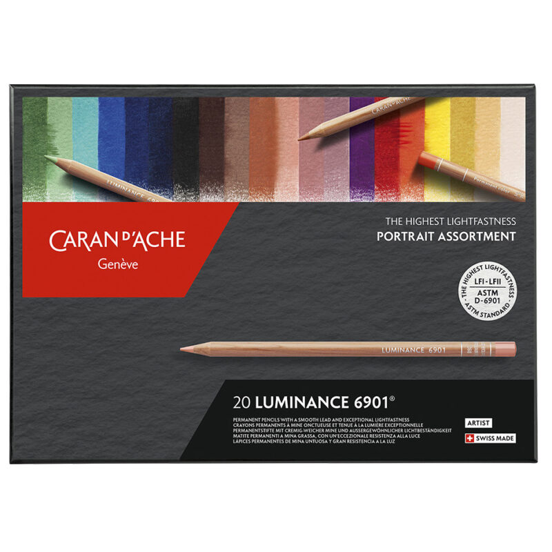 Caran d'Ache - Luminance Sett - 20 pack Luminance 6901 - Portrait Colors
