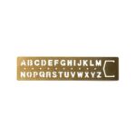 Midori - Travelers Company - Brass Bokmerke Template Alphabet