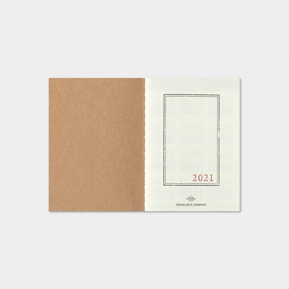 Traveler’s Notebook Passport Size – Monthly Refill 2021.2 – Tudos