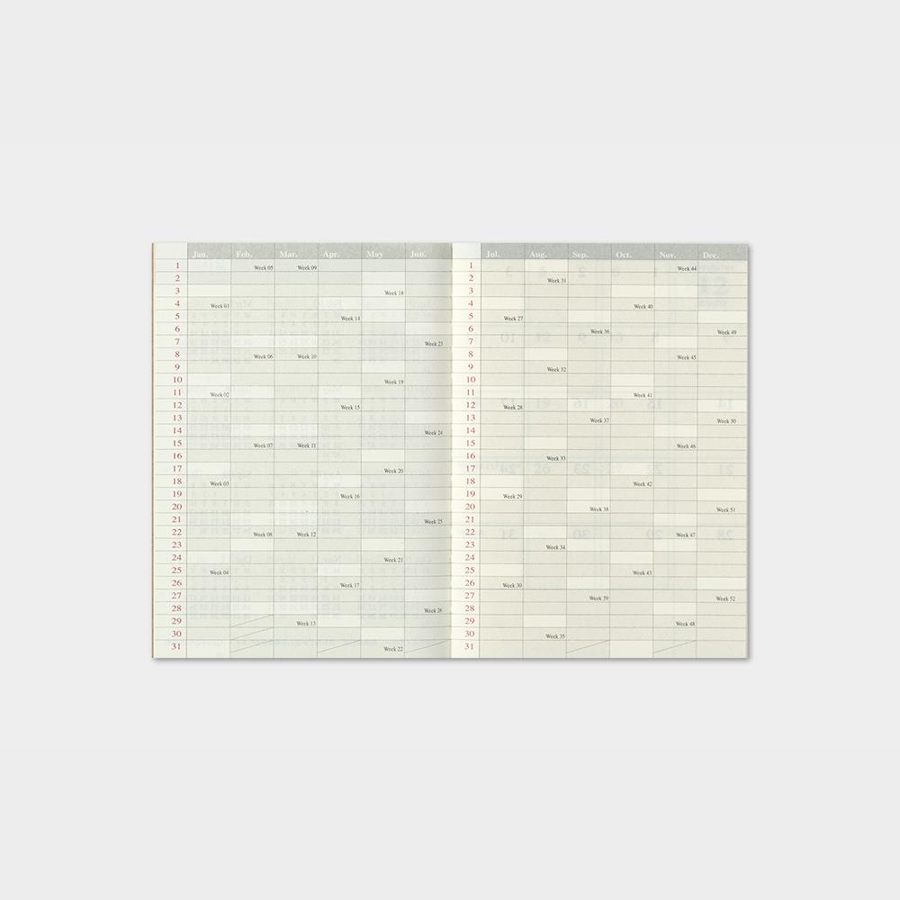 Traveler’s Notebook Passport Size – Monthly Refill 2021.4 – Tudos