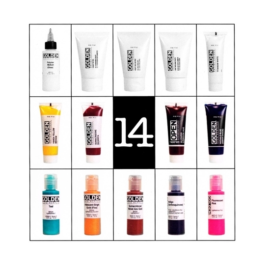 Golden Acrylics Explorer Sett 14 deler1 Tudos