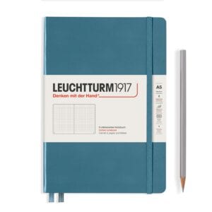 Leuchtturm1917 - Hardcover Notebook Dotted A5 - Stone Blue