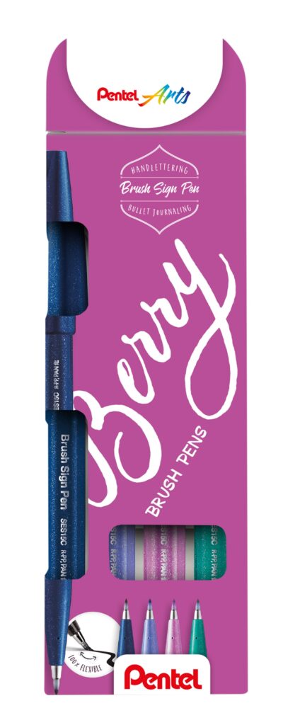 Pentel Brush Sign Pen Colores Pastel Ses15c - Punta De Broch | Meses sin interés