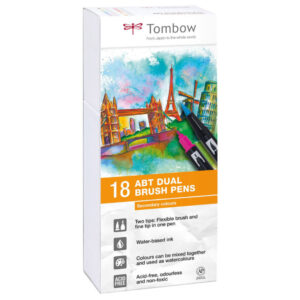 Tombow - ABT Dual Brush Pens 18 - Secondary Colours