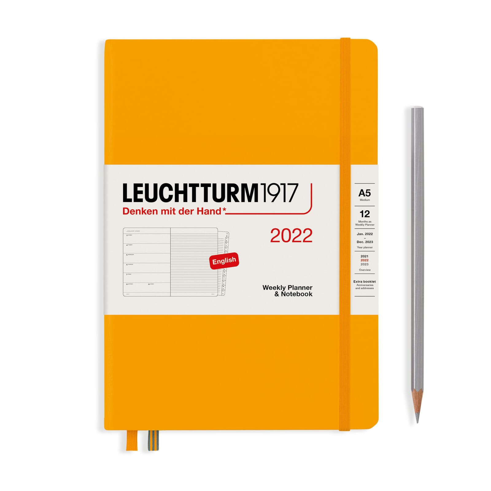 Leuchtturm1917 Kalender 2021 Weekly Planner og Notatbok – A5 Rising sun ...