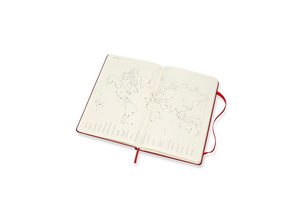 Moleskine Hardcover Large Weekly Horizontal Planner 2022 Scarlet Red3