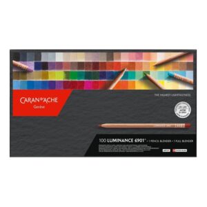 Caran d'Ache - Luminance Komplett Sett - 100-pack + 2 blender