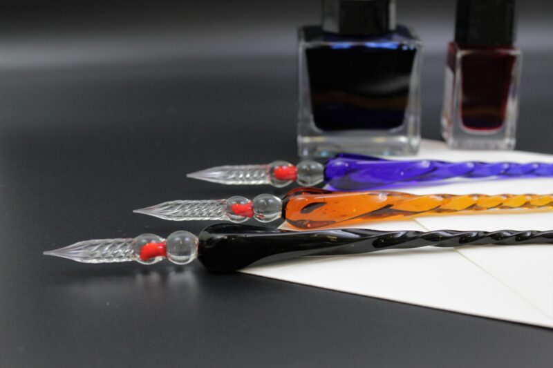 Tudos Glasspenn - Plume De Verre - Amber - Bilde 3