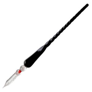 Tudos Glasspenn - Plume De Verre - Black