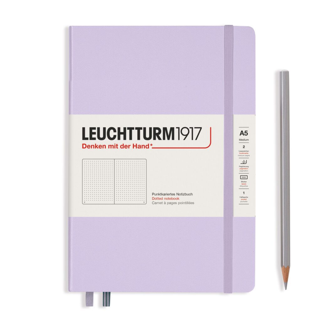 Leuchtturm1917 – Hardcover Notebook Dotted A5 – Lilac – Tudos