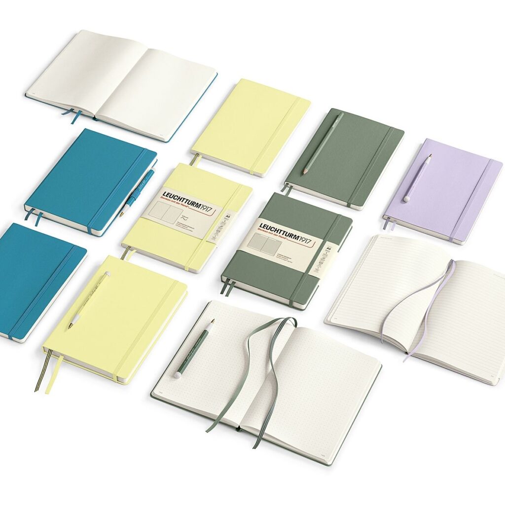 Leuchtturm1917 – Hardcover Notebook Dotted A5 – Olive – Tudos