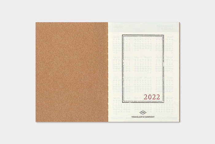Traveler’s Notebook Passport Size – Monthly Refill 2022 2 – Tudos