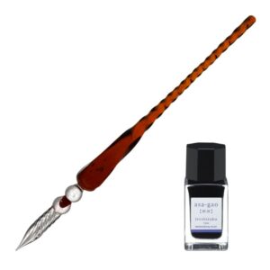 Elegant duo: Tudos Glasspenn + Pilot Iroshizuku Blekk 15ml