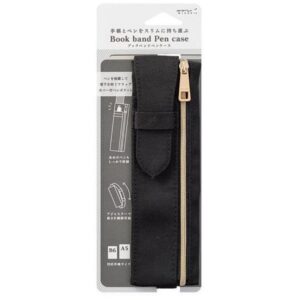 Midori - Book Band Pen Case - Black