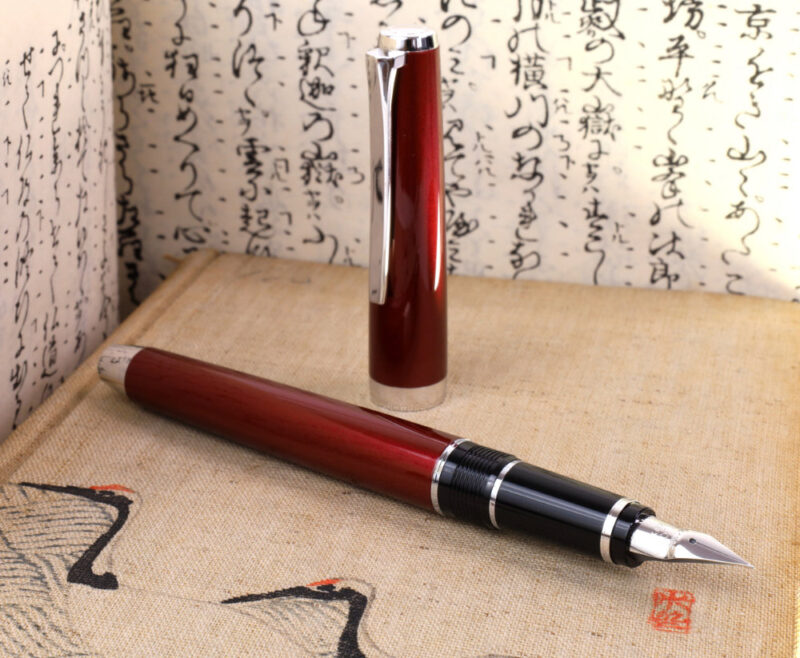 Pilot - Falcon 14k Fyllepenn Metal - Dark Red - Bilde 5