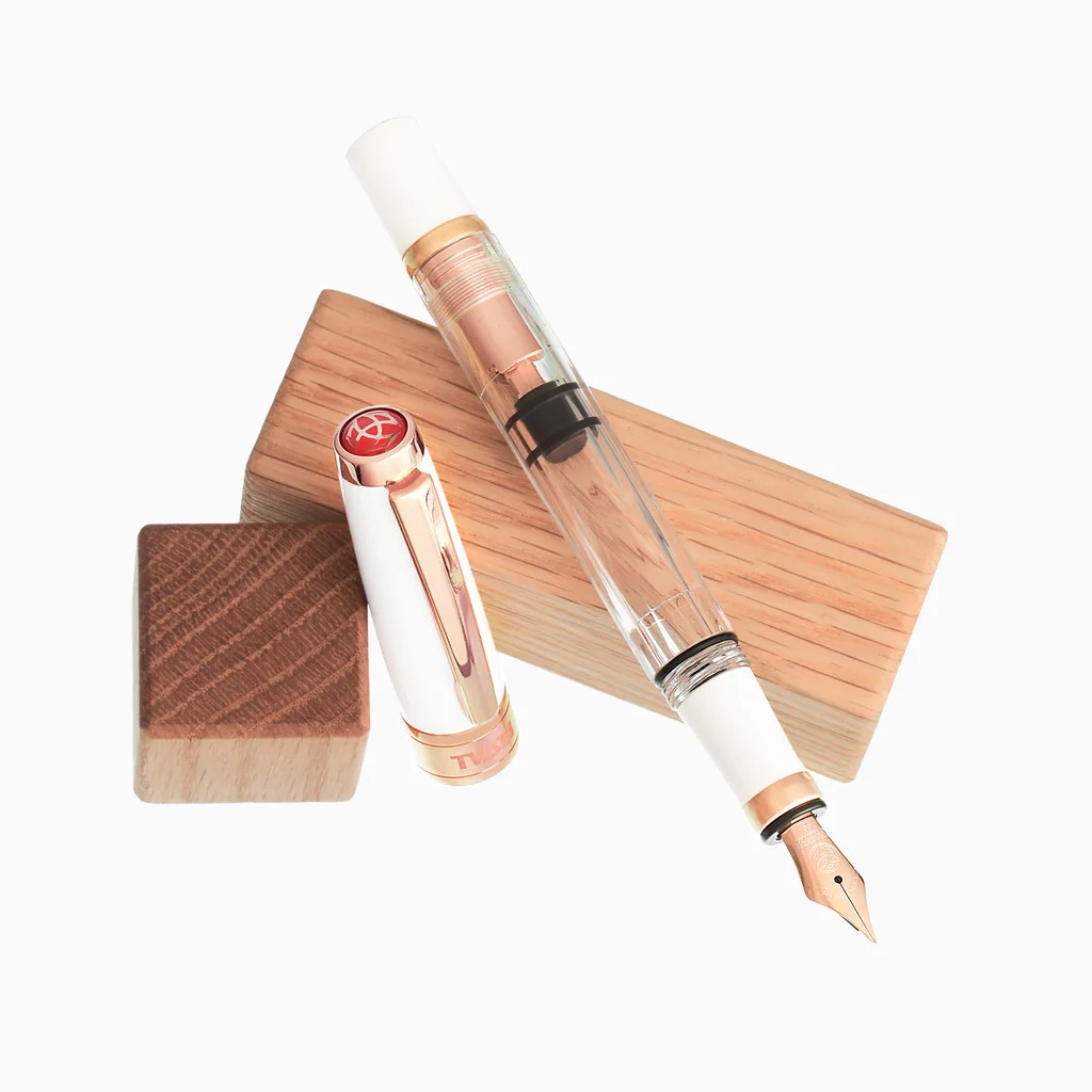 TWSBI, Diamond 580 White Rose Gold II - Pluma Estilográfica Extra Fina