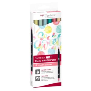 Tombow - ABT Dual Brush Pens 6pk - Candy Colours