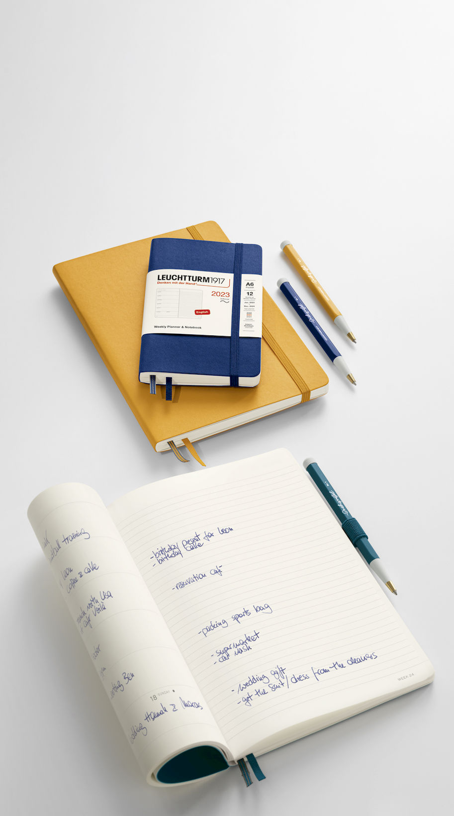Agenda Semainier LEUCHTTURM1917 2026 - Format A5 (14.5x21 Cm), Couverture Rigide, Page Notes, Sauge